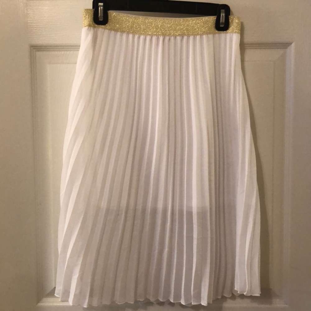 White Midi Skirt - Sz S